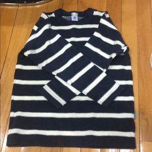 TERRY BLUE AND WHITE LONG SLEEVE